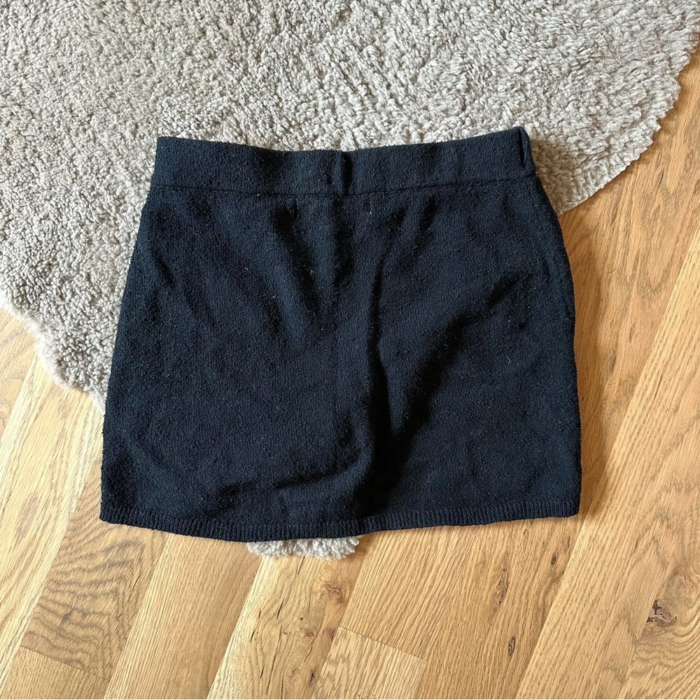 Free People Soulmate Sweater Skort Sz XS Black